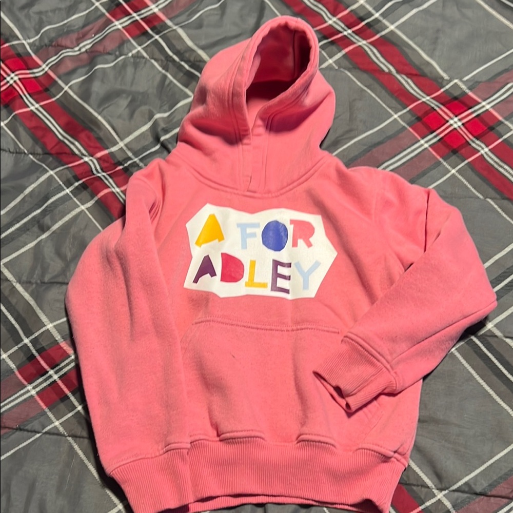 A for Adley girls small hoodie